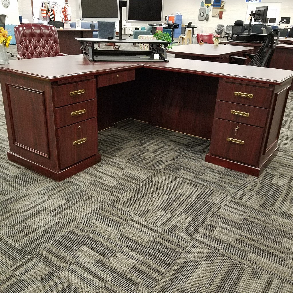 School Office L-Shaped Desk - Left